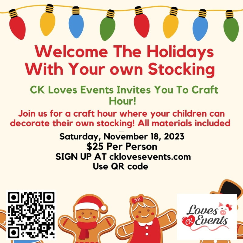 Make a stocking with CK Loves Events Make a stocking with CK Loves Events